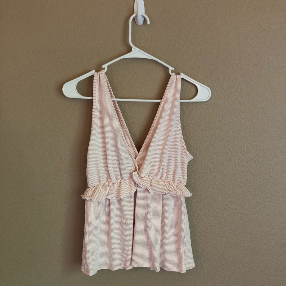 Pink Striped Tank Top - Picture 2 of 3